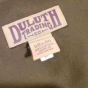 Duluth Trading Company Carpenter Pants Army Green 50 X 30